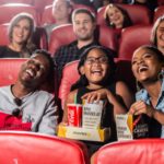 Family of three at Silverstar casino's movies@ cinema